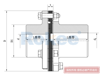 JMII金屬膜片聯(lián)軸器