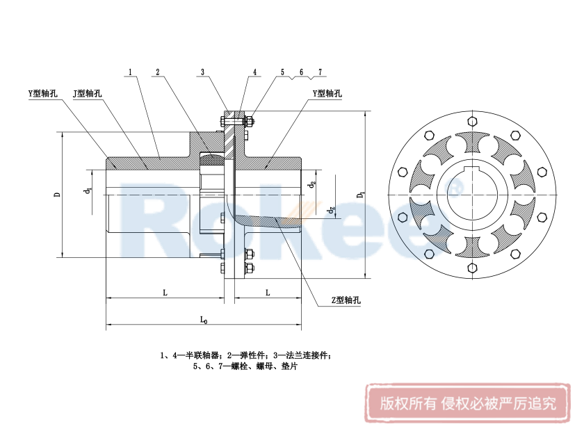 LMD(MLZ)型梅花彈性聯(lián)軸器