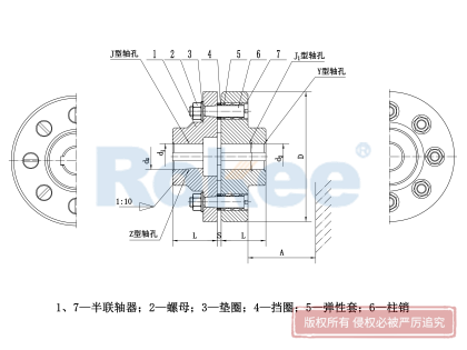 LT(TL)型彈性套柱銷聯(lián)軸器