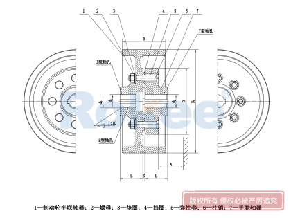 LTZ(TLL)型帶制動輪彈性套柱銷聯(lián)軸器