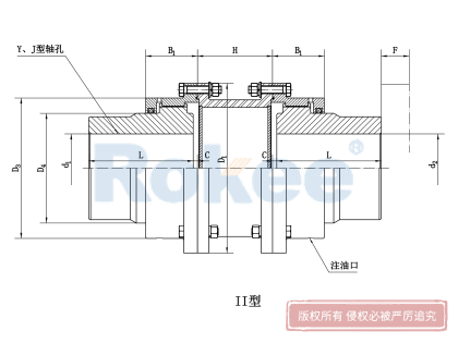 WGT型接中間套鼓形齒式聯(lián)軸器