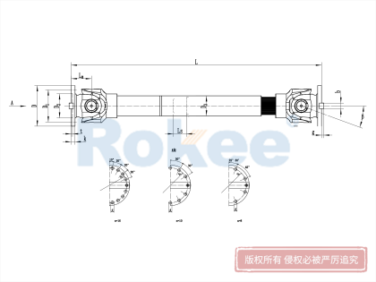 SWC-CH長伸縮焊接型十字萬向聯(lián)軸器